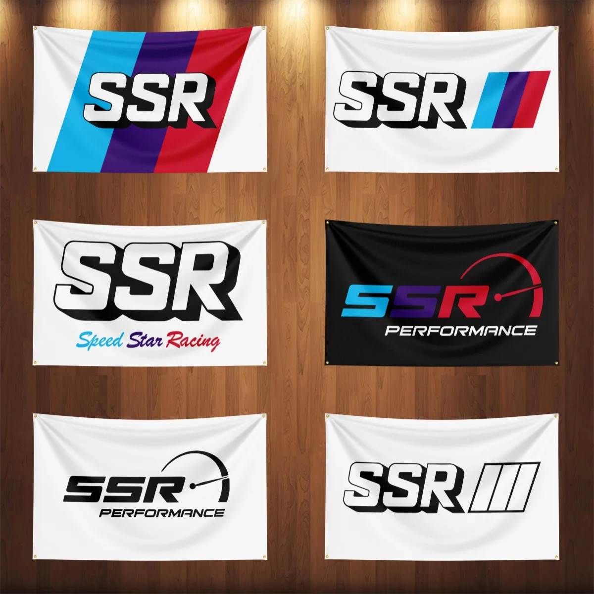 

3x5ft S-SSR WHEELs Auto Parts Flag Room Decor Flag Outdoor Decorations Flags for Rooms