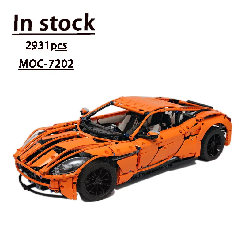 MOC-7202 Martin DB11 supercoche montaje costura modelo de bloques de construcción • 2931 piezas de bloques de construcción niños juguete para regalo de cumpleaños