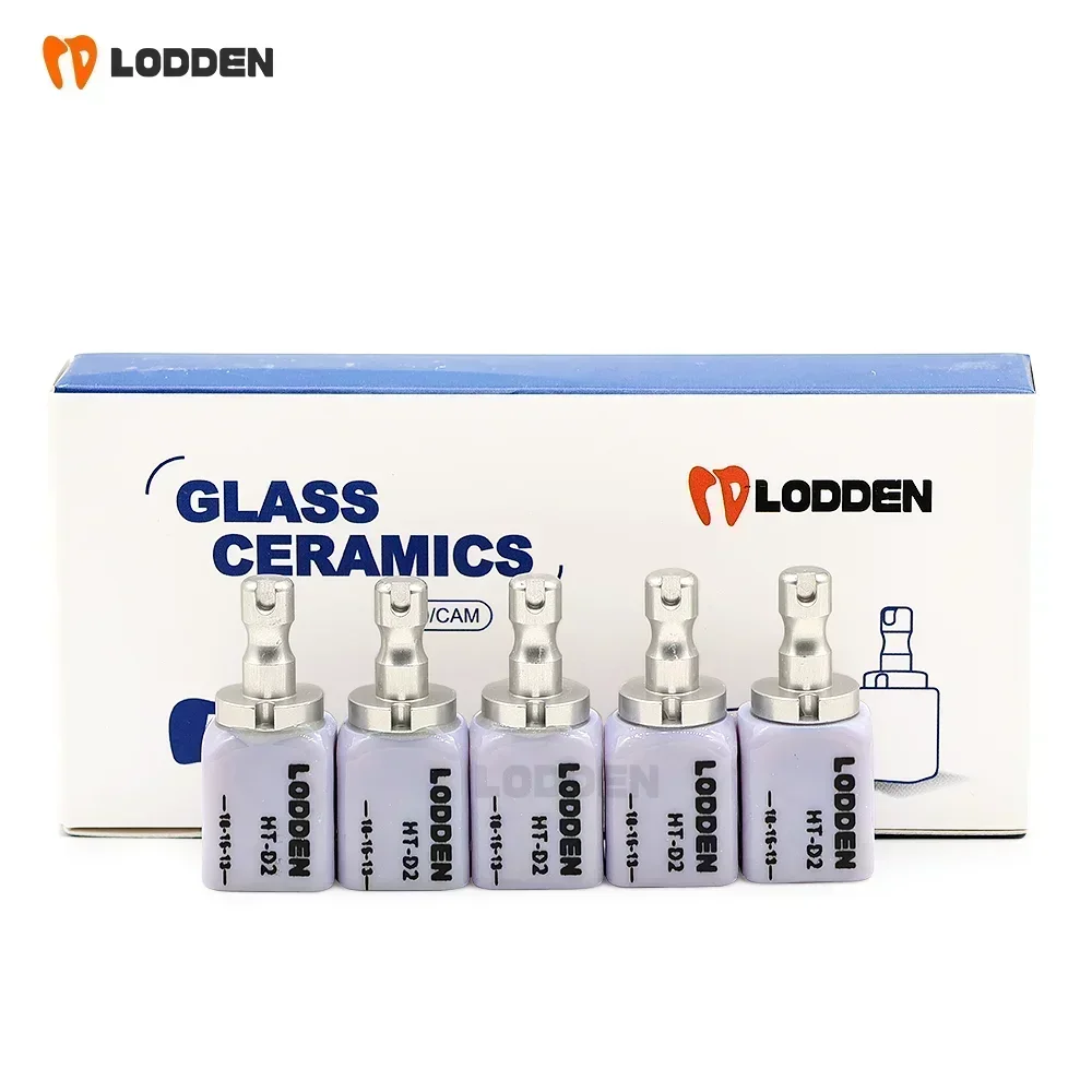 2 Boxes Dental Lithium Disilicate C14 Glass Ceramic Blocks HT/ LT for Dental Lab CAD/CAM 18-15-13 Cube 10Pieces Lodden Materials