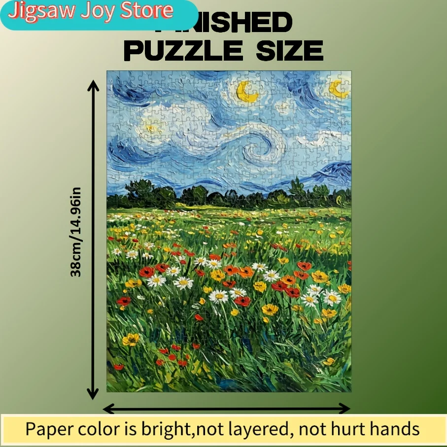 1 กล่อง () ปริศนาจิ๊กซอว์ขนาดเล็กเหมาะสำหรับผู้ใหญ่ - เกมไพ่พกพาพร้อมชิ้นส่วนธีมดอกไม้ กิจกรรมปาร์ตี้และครอบครัว ของขวัญวันหยุด