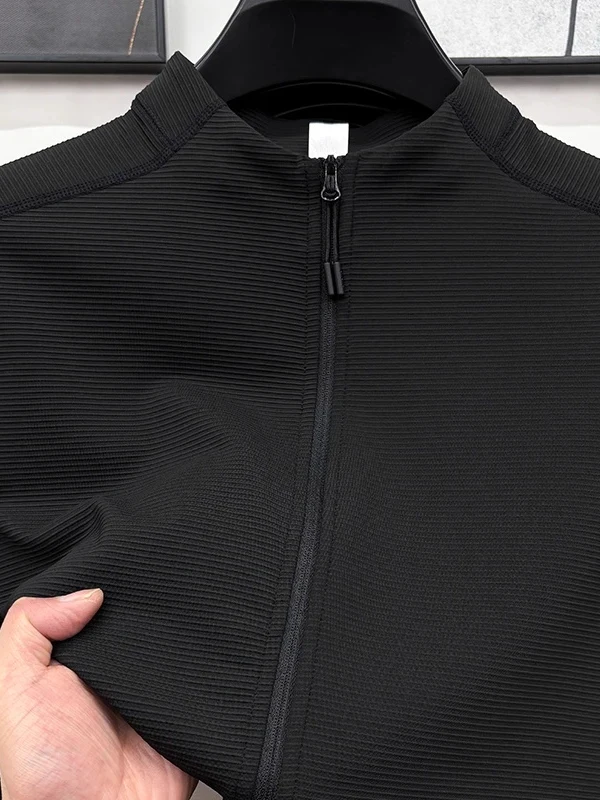 

Кардиган на молнии с отложным воротником, большой размер, 300 Pou Haome, осенне-зимний, для активного отдыха, молодежный, модный