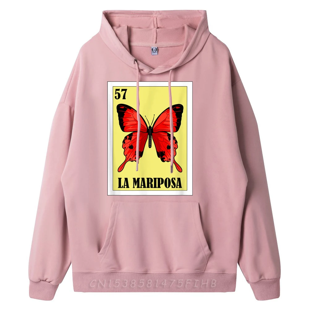 Butterfly Mexican Design La Mariposa Casual Summer Round Neck Male Sweatshirt Normal Hoodies Hip Hop Long Sleeve Hoodies