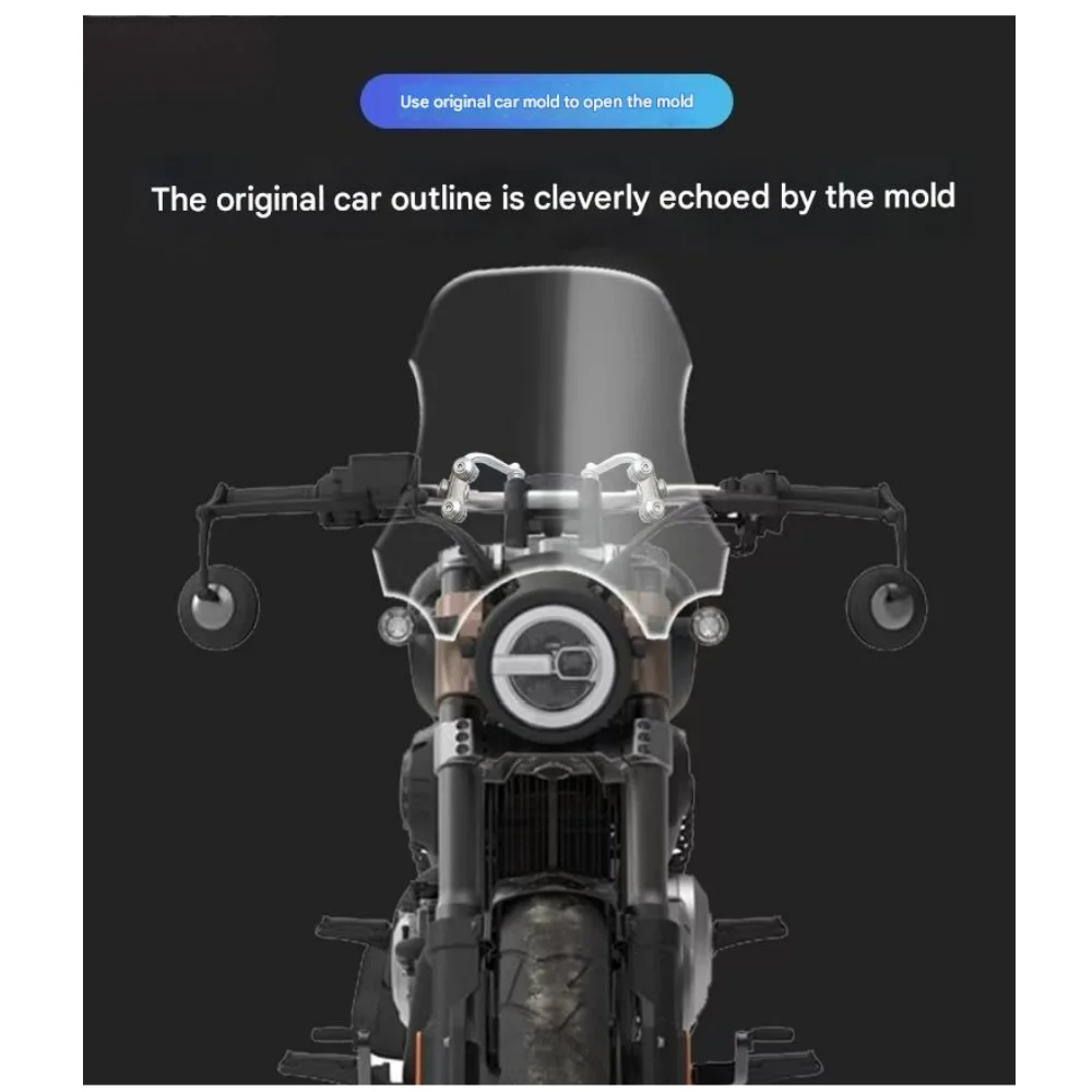 Suitable for Benda  Chinchilla 300 windshield front windshield retro modification motorcycle touring front windshield widening