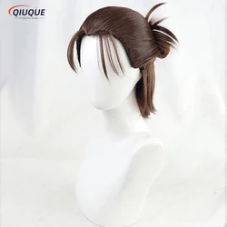 High Quality Eren Jaeger Cosplay Wig Brown Brown Women Men's Heat Resistant Synthetic Hair Wigs + Wig Cap
