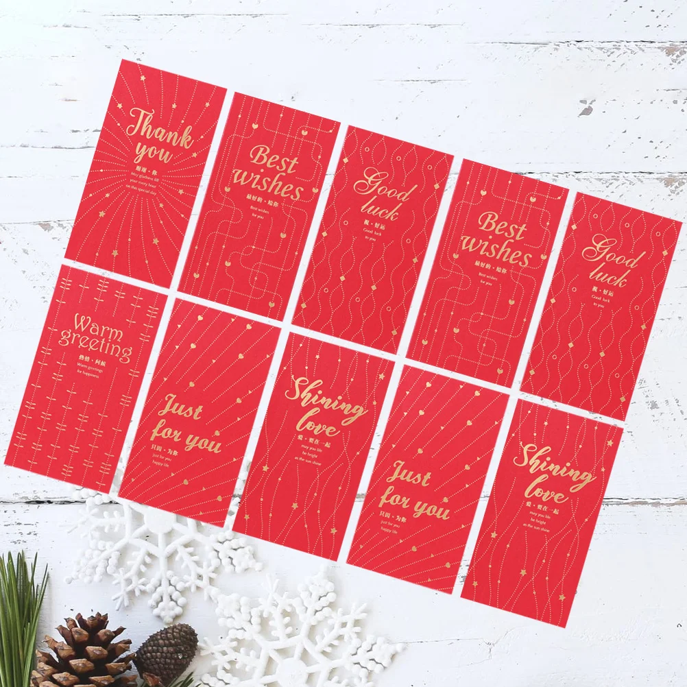 

36Pcs Retro Red Pocket Money Envelopes Chinese Theme Gift Bags for Lunar New Year Celebration Holiday Surprise