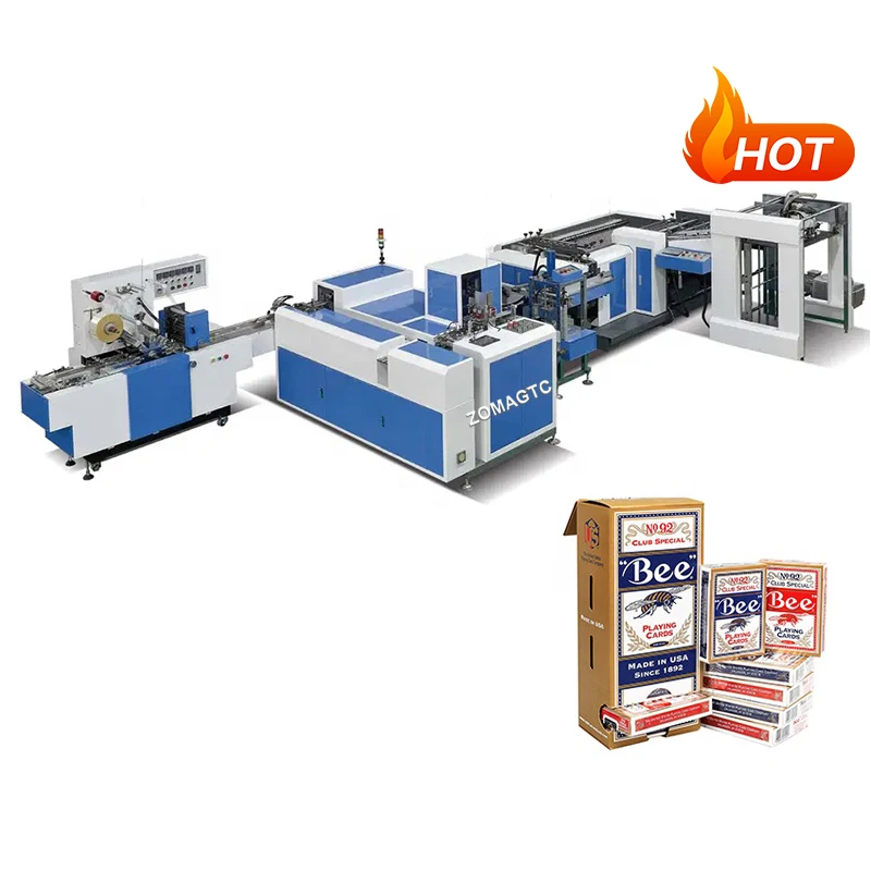 Automatic Playing Card Die Cutting Cutter Machine Cards Slitting Collating Packing Machine Game Poker Card Making Machine