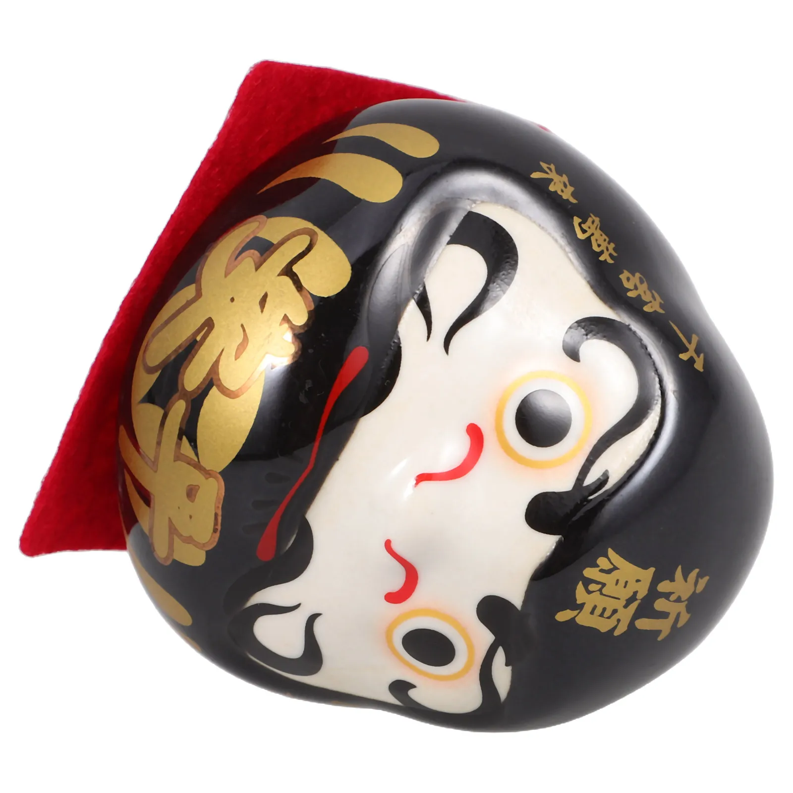 

1pcs Ceramic Decor Accessory Party Prosperity Statue Mini Ornament Japanese Porcelain