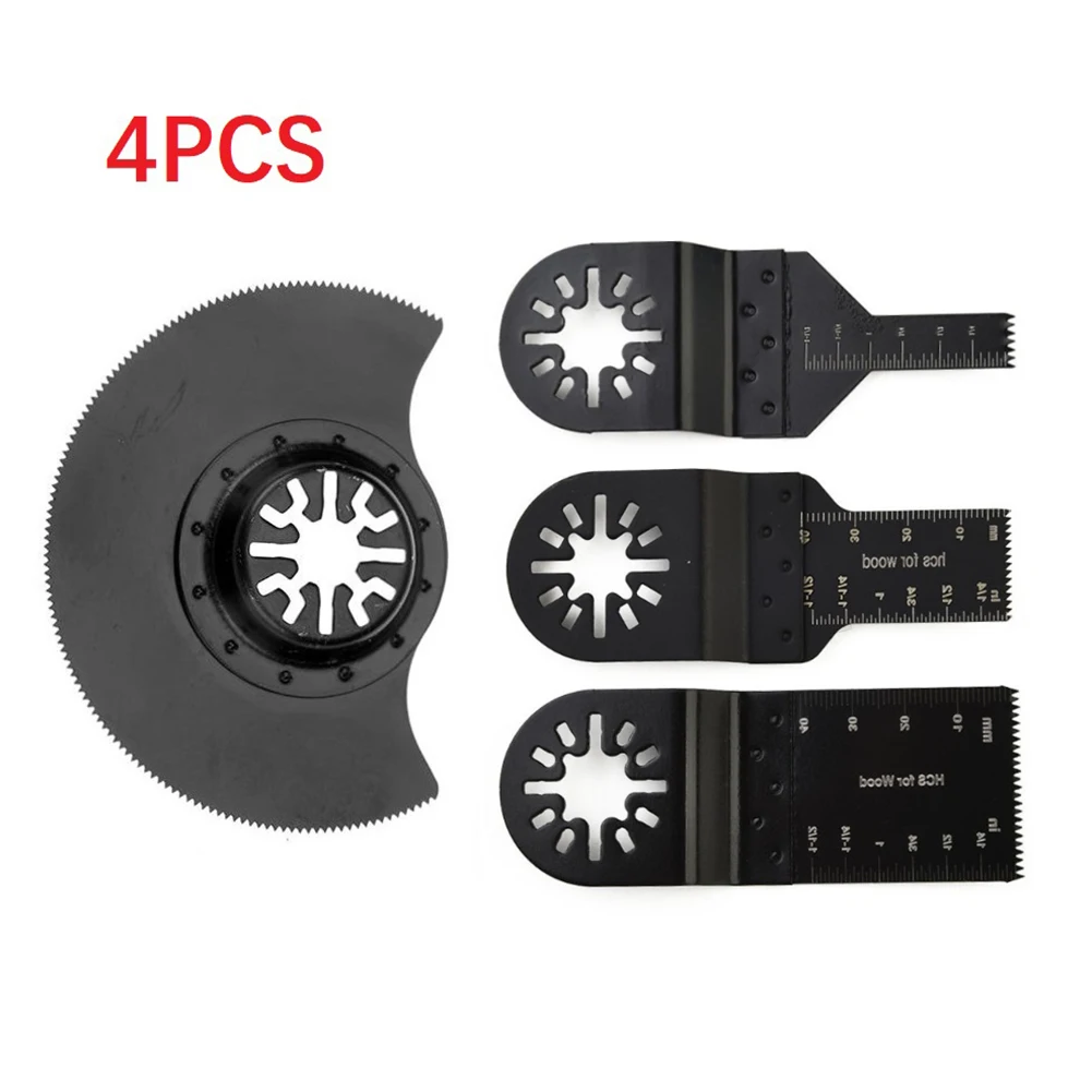 Lama per sega a estremità chiusa in acciaio ad alto tenore di carbonio da 3/4 pezzi lame per seghe a più utensili oscillanti per accessori per lame per seghe in plastica di legno in metallo morbido