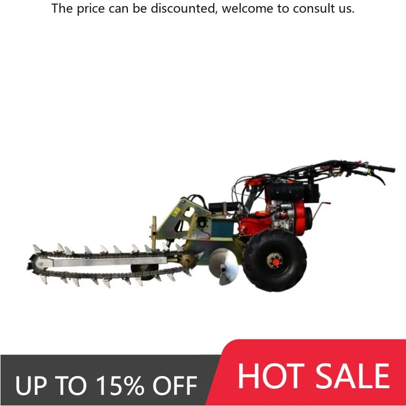 

Micro Trenching Machine 15HP Optical Cable Trenching Machine Tractor Trenching Machine