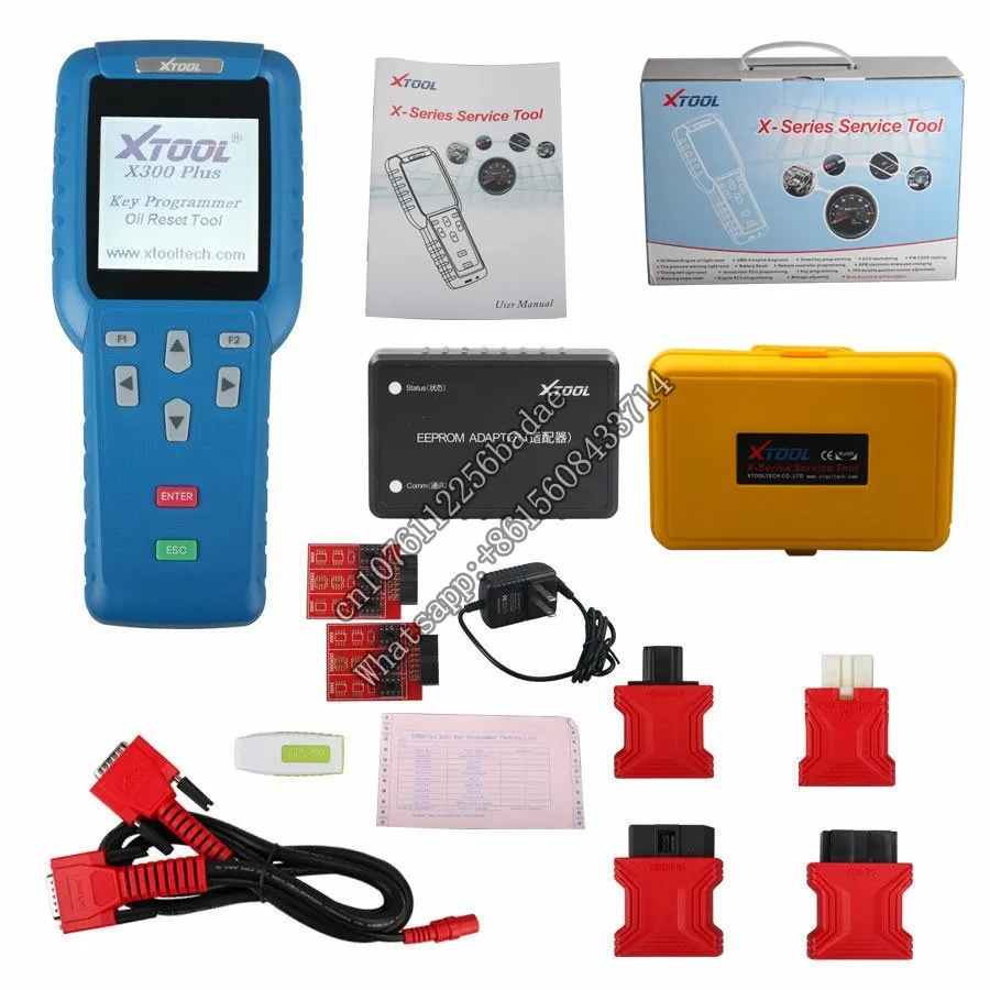 Free Shipping Original XTOOL X300Plus X300+ Auto Key Programmer with EEPROM Adapters   Programming  X300 Plus