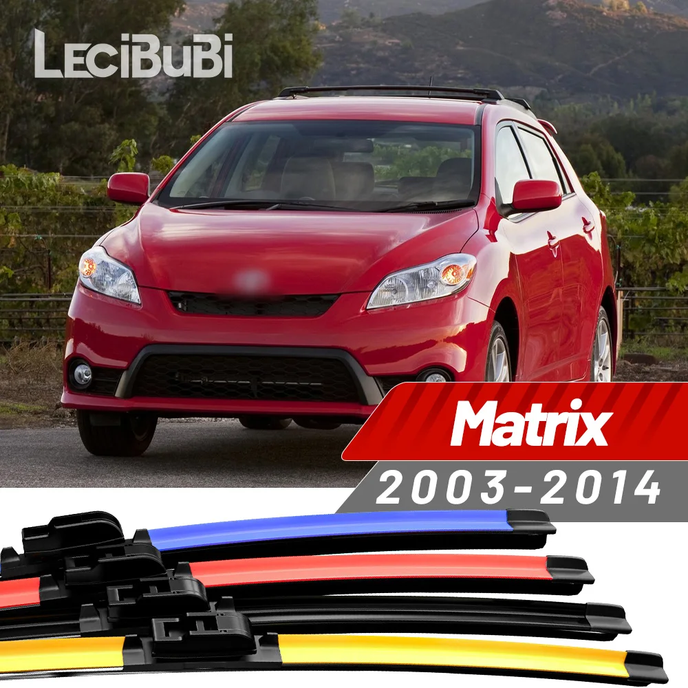 2 uds para Toyota Matrix 2003-2014 2005 2006 2007 2008 2009 2010 2011 2012 2013 limpiaparabrisas delantero limpiaparabrisas