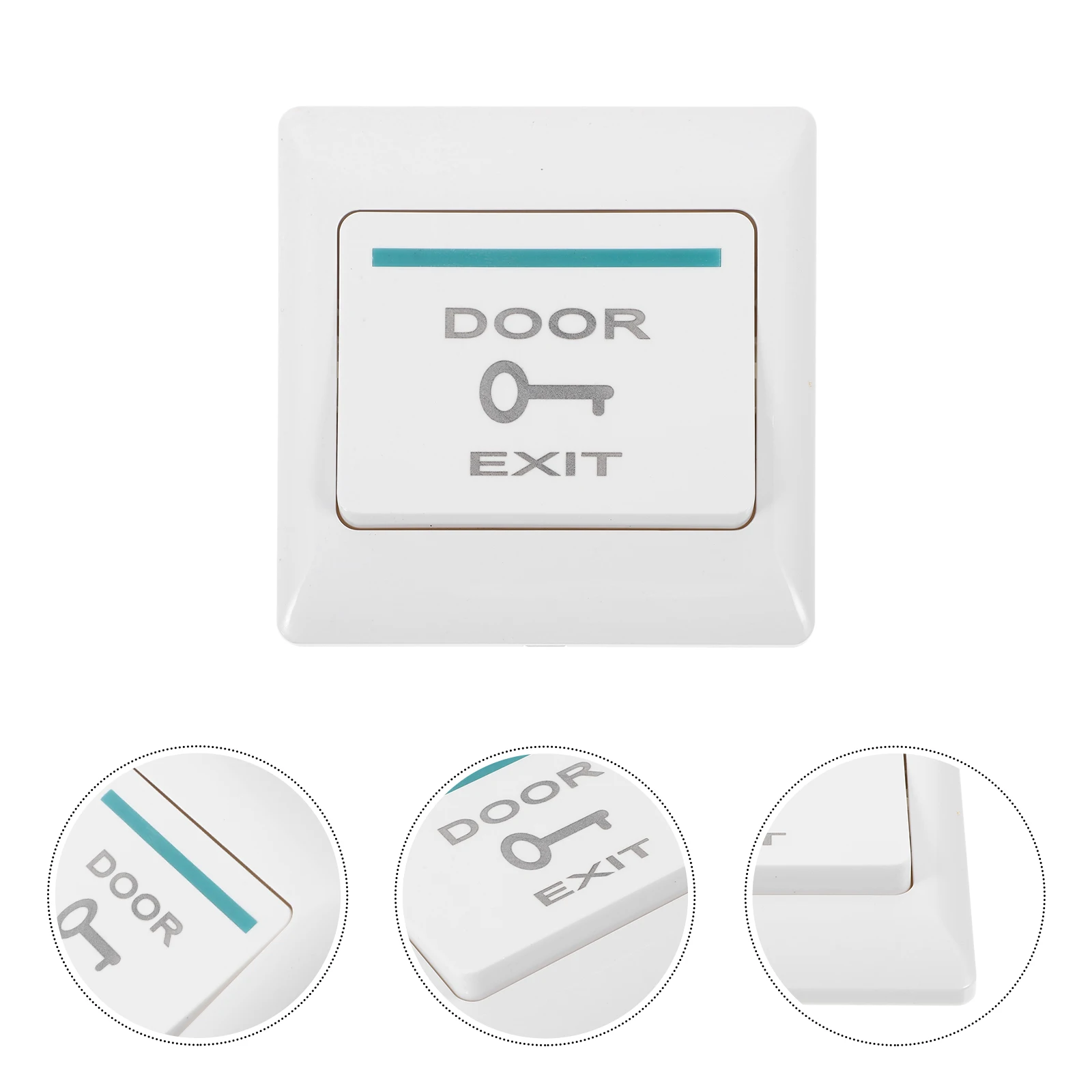 Door Access Control Panel Cover Heavy Duty Push To Exit Button For Office Cafe Restaurant Library Wall Plate For Doorbell Plates