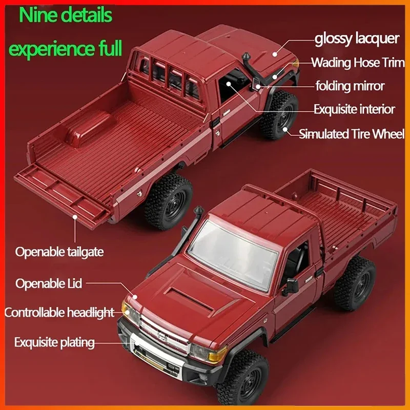 MN82 Remote Controlled Climbing Off-road Vehicle 1:12 Full Scale 4WD for Toyota LC79 Simulation RC Model Children Toy Rc Car