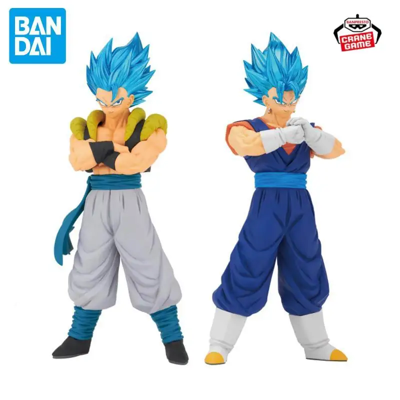 

Original Bandai Banpresto Dragon Ball Blood of Saiyans Gogeta Vegetto Pvc Anime Figurine Genuine Collections Model Toy Gift
