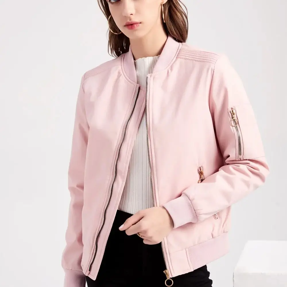 

Women's Cotton-Padded Flight Jacket Warm Autumn Winter Baseball Jacket Trendy Casual Thin Women's Clothing