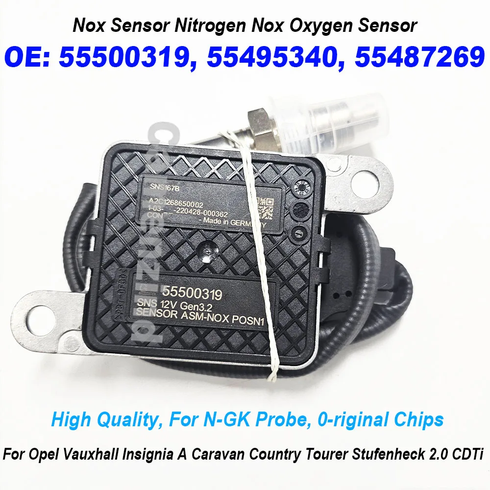 

НОВЫЙ 55500319 55495340 55487269 Датчик оксида азота NOX для Opel VAUXHALL Insignia B 2 MK2 Z18 2,0 CDTI, высокое качество