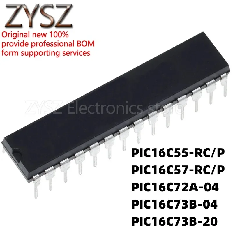 5PCS PIC16C55-RC/P 16C57 16C72A-04/SP 73B-20/SP  E/SP T DIP28