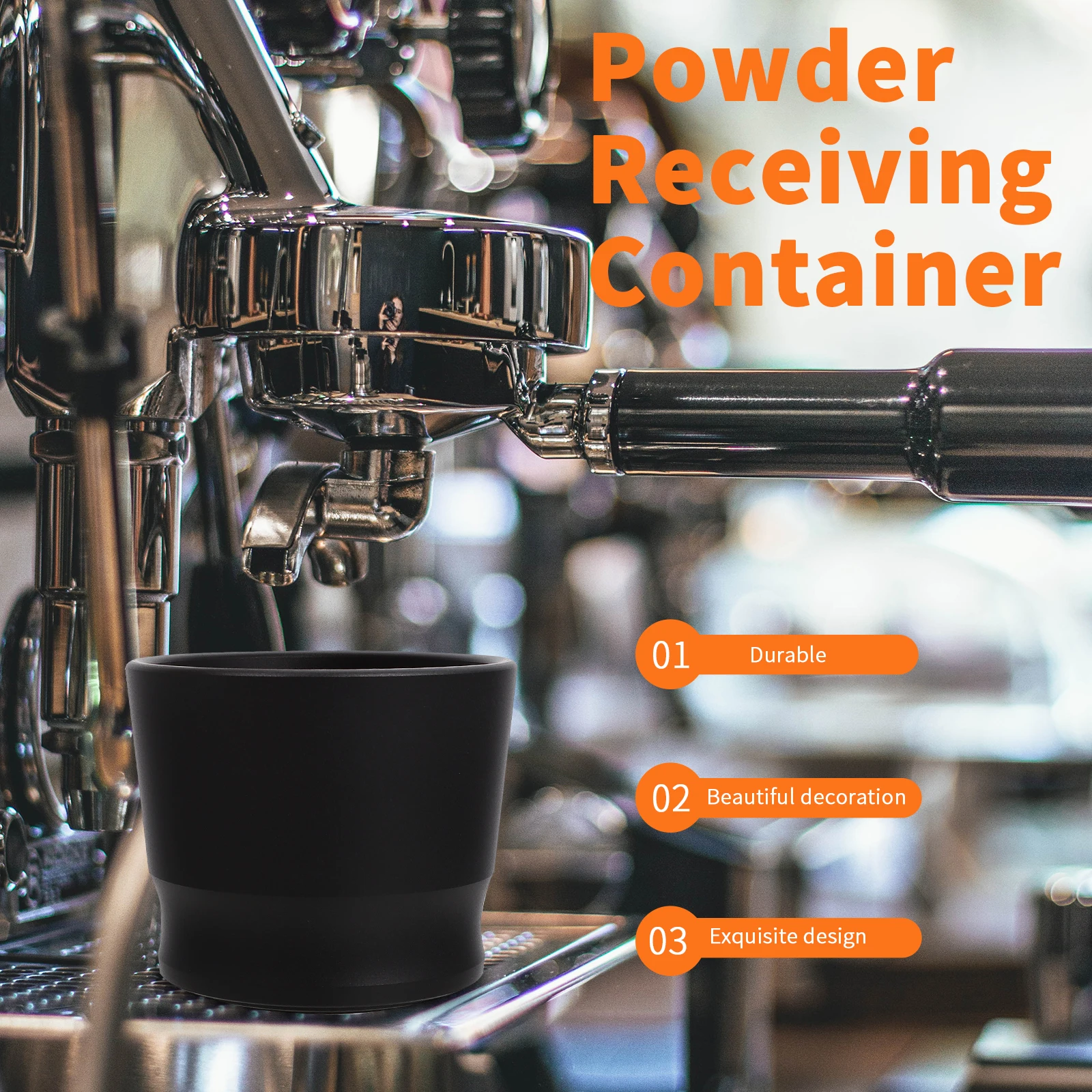 

1 шт., чашка для приема порошка, кофе, алюминиевый сплав, изысканный декоративный красивый портативный домашний офис, школьное использование, гладкий