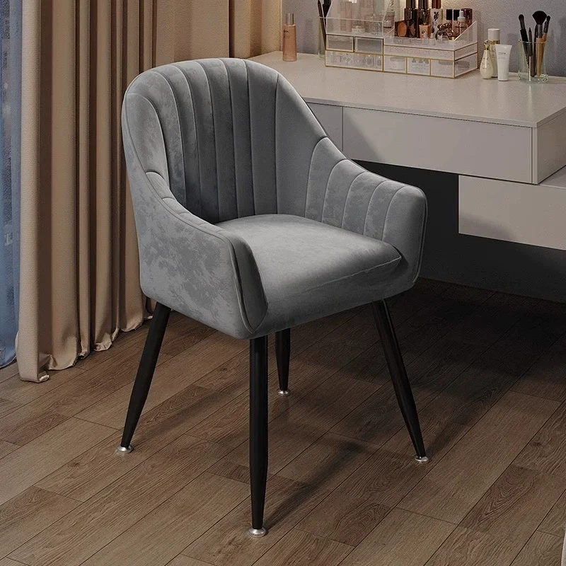 Home Dressing Table, Makeup Chair, Light Luxury High-end Dining Chair, Backrest, Bedroom