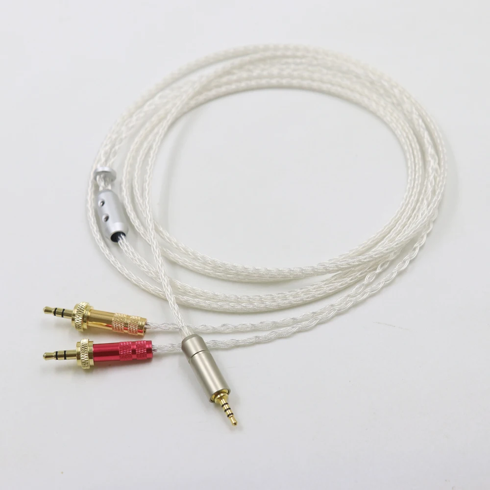 Haldane HIFI 16 Cores UPOCC Single Crystal Silver Kopfhörer Upgrade Ersatzkabel für SONY MDR-Z1R MDR-Z7 MDR-Z7M2 mit Sicherungsmutter