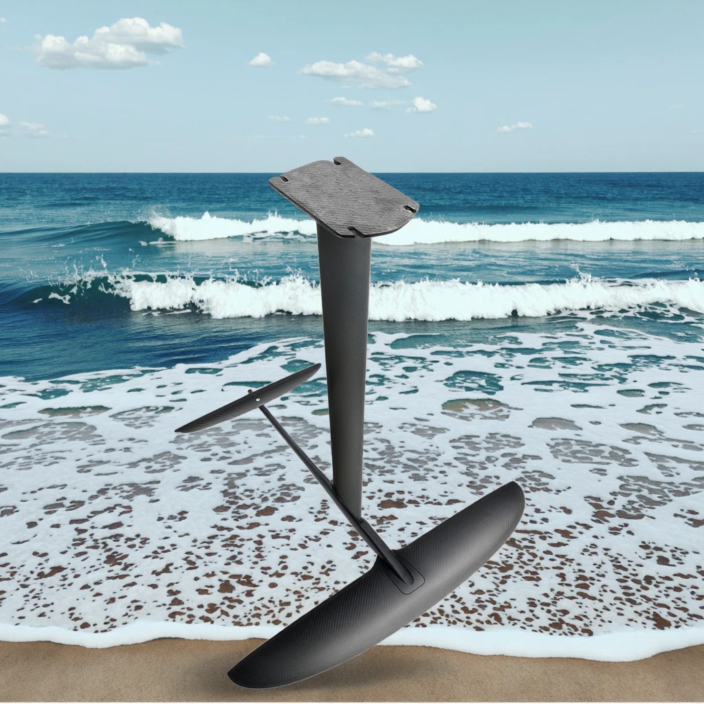 

High Performance Outdoor Racing And Water Sports Use Carbon Fiber GY830 900mm Carbon Mast 894sqcm Hydrofoil Surfboards