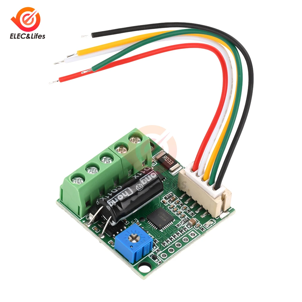 DC6-24V BLDC Three-phase DC Brushless Hall Induction Motor Drive 12V 24V High Power Drive Module PWM Motor Speed Controller