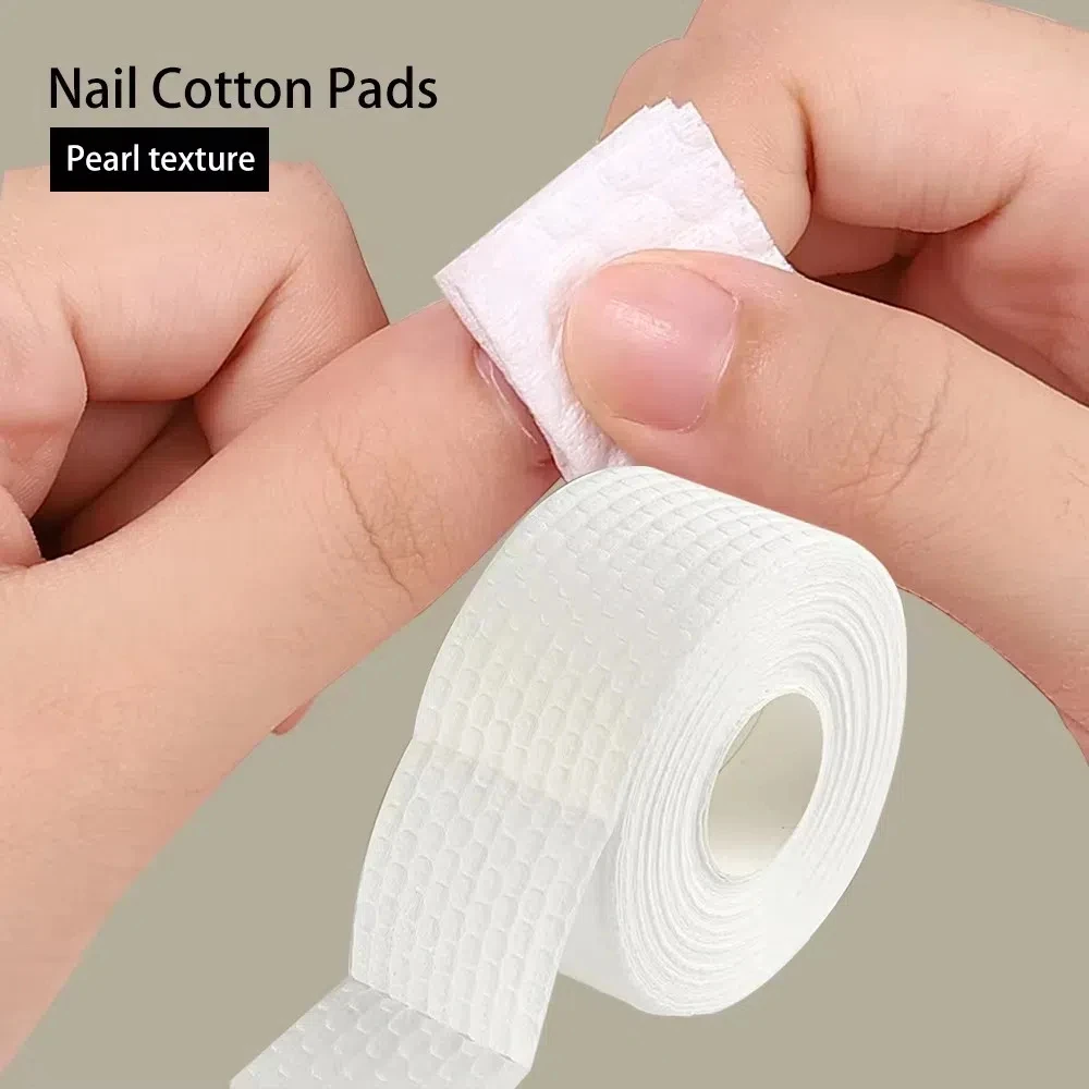 500pcs New Soft Nail Cotton Wipes Non Shedding Super Absorbent Lint Paper Pad Nail Polish Remover Wipes Nail Care