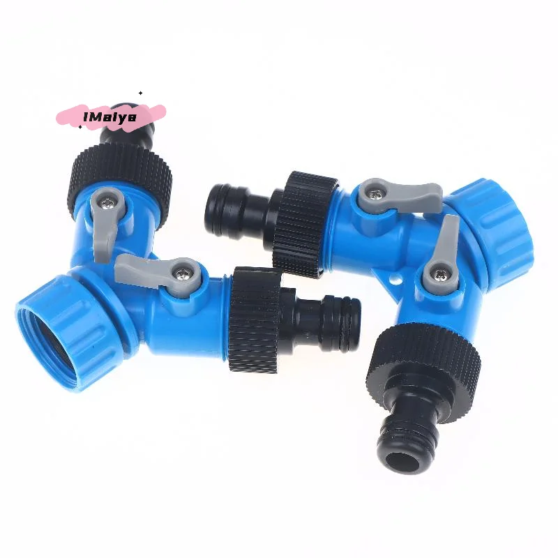 1/2/3Pcs  3/4'' Female Thread Y-Shaped Shunt Valve Connector Garden Irrigation Water Splitter Adapter for Faucet And Hose