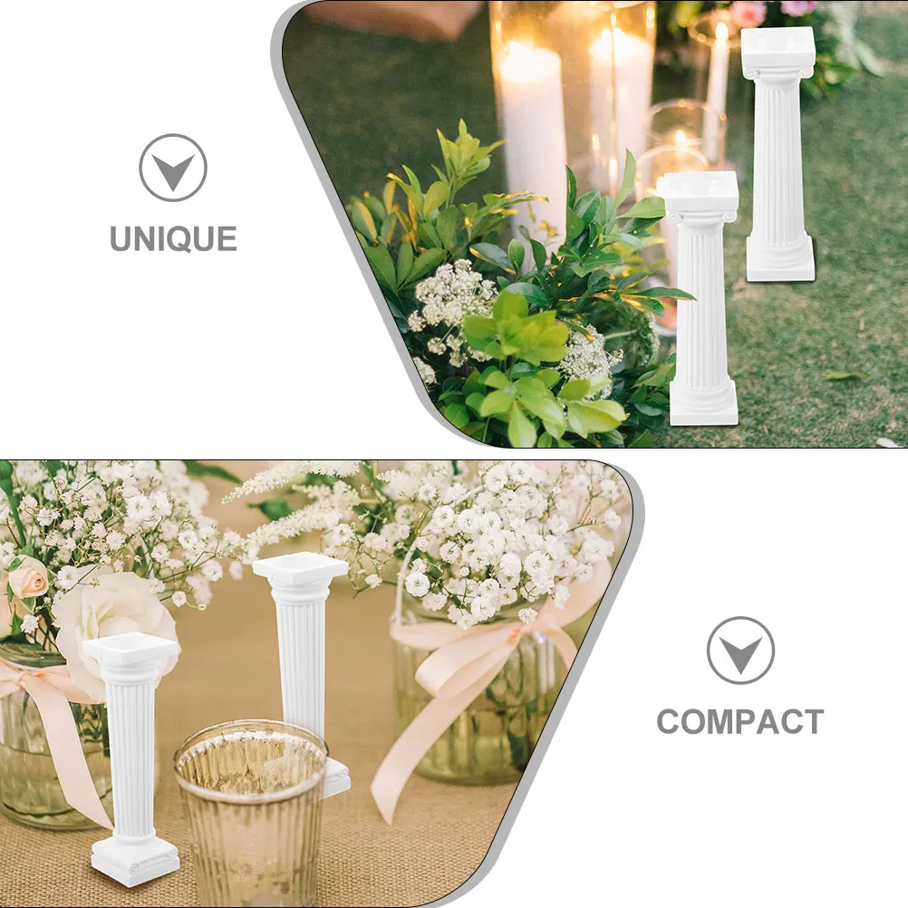 

6Pcs Roman Pillar Decorative Mini Columns Elegant Wedding Photo Props Sand Table Garden Decor DIY Ornament