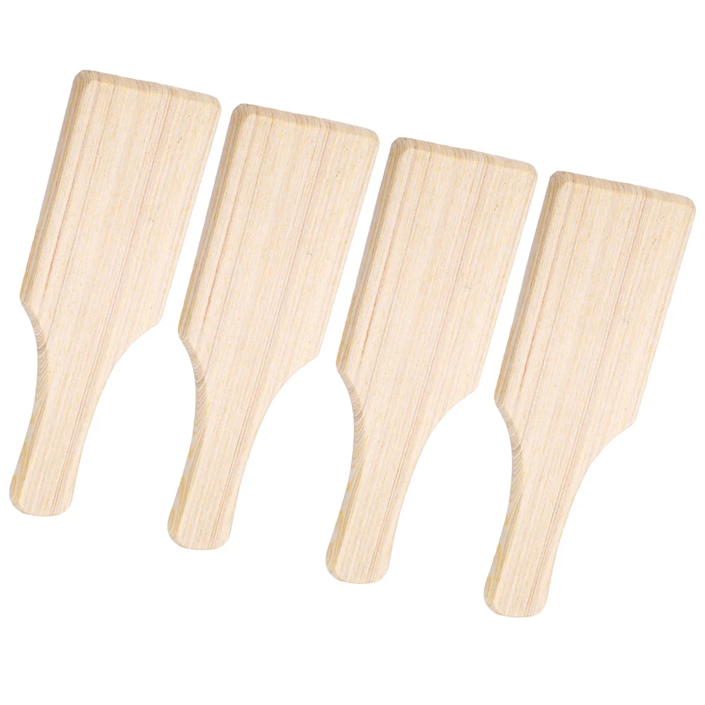 4 Pcs Clay Wood Clapper Modeling Board Tool for DIY Pottery Wooden Paddle Compressing Sculpture