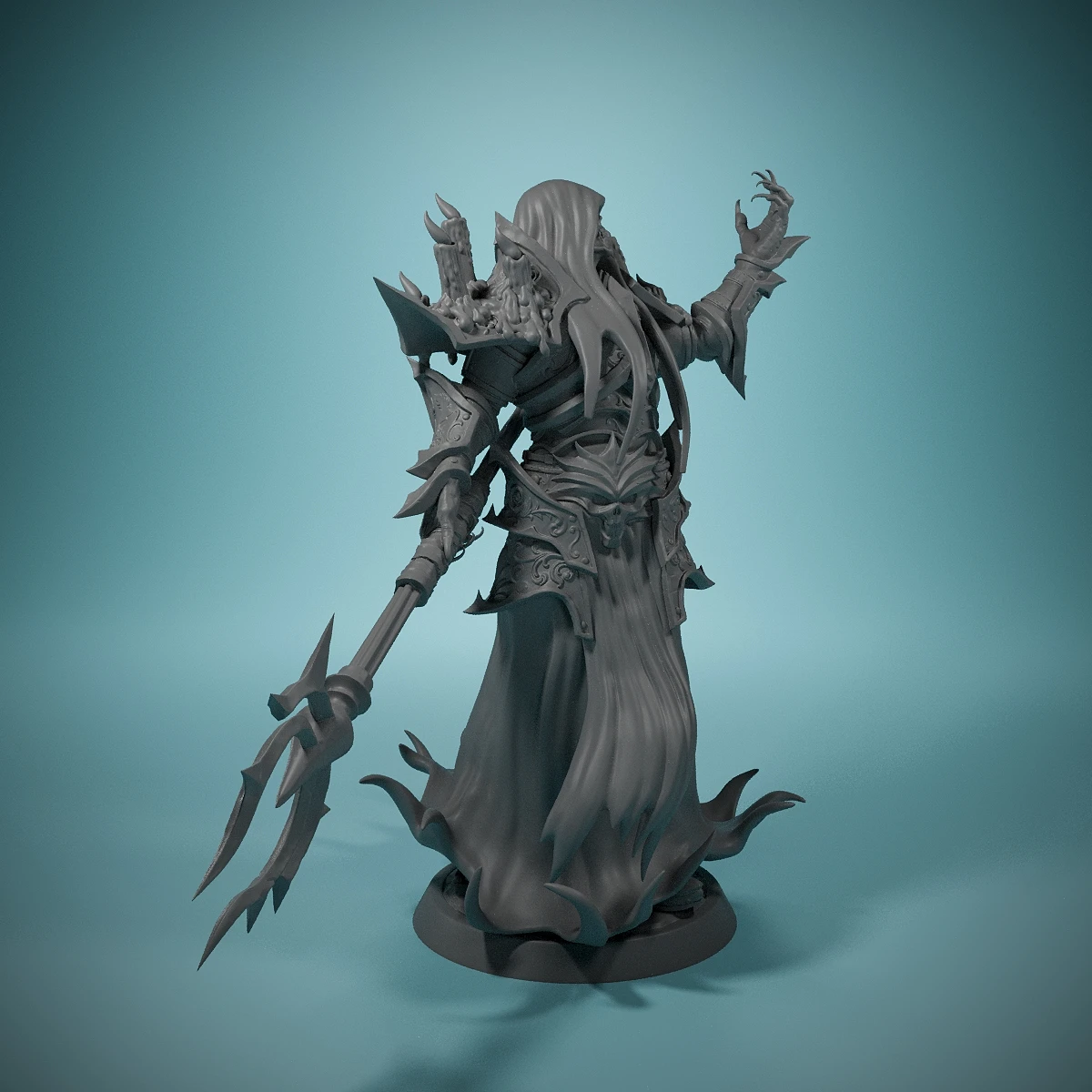 เพชรประดับ3D เรซิน Wight_Necromancer-โต๊ะ-เล่นตามบทบาททางยุทธวิธี-ภายใน-ของขวัญสำหรับนักเล่นเกมแฟนตาซี