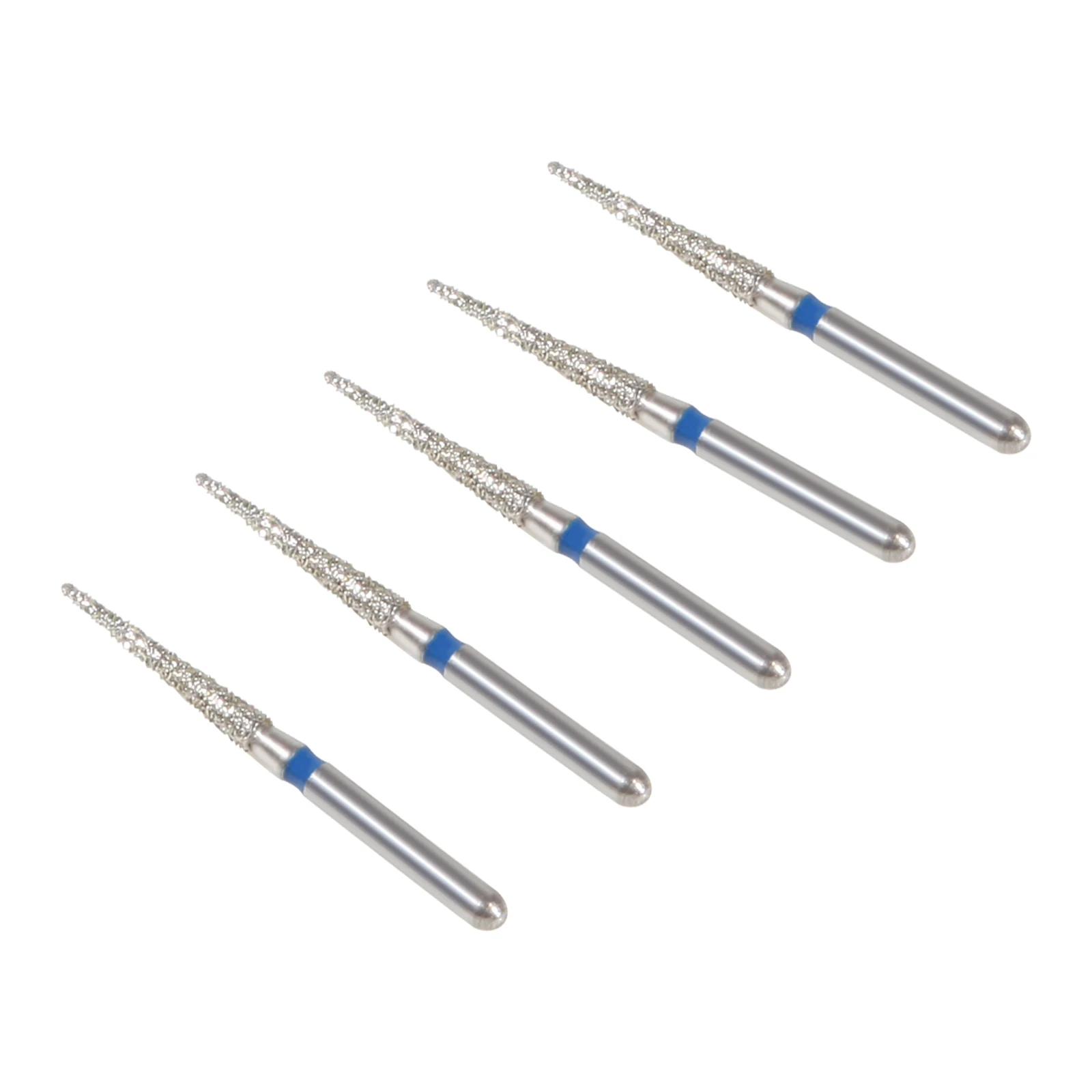 5Pcs/pack Dental Diamond Bur Drills for High Speed Handpiece Friction Grip FG1.6MM Polishing Dental Tools