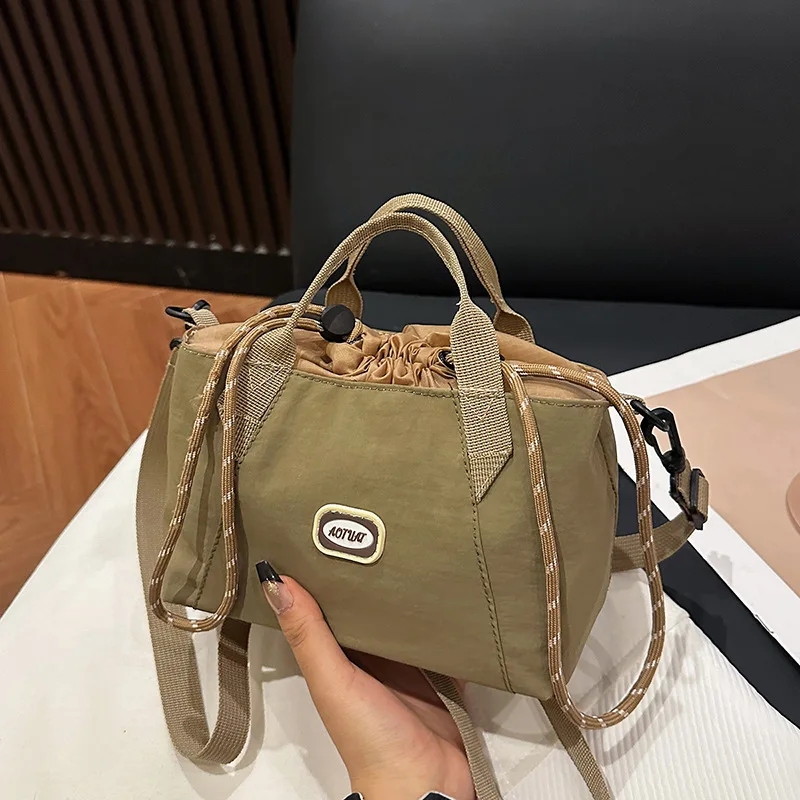 

New 2025 Drawstring Lightweight Shoulder Bag for Women Minimalist Shoulder Handheld Purse Fashionable Handbag Gift