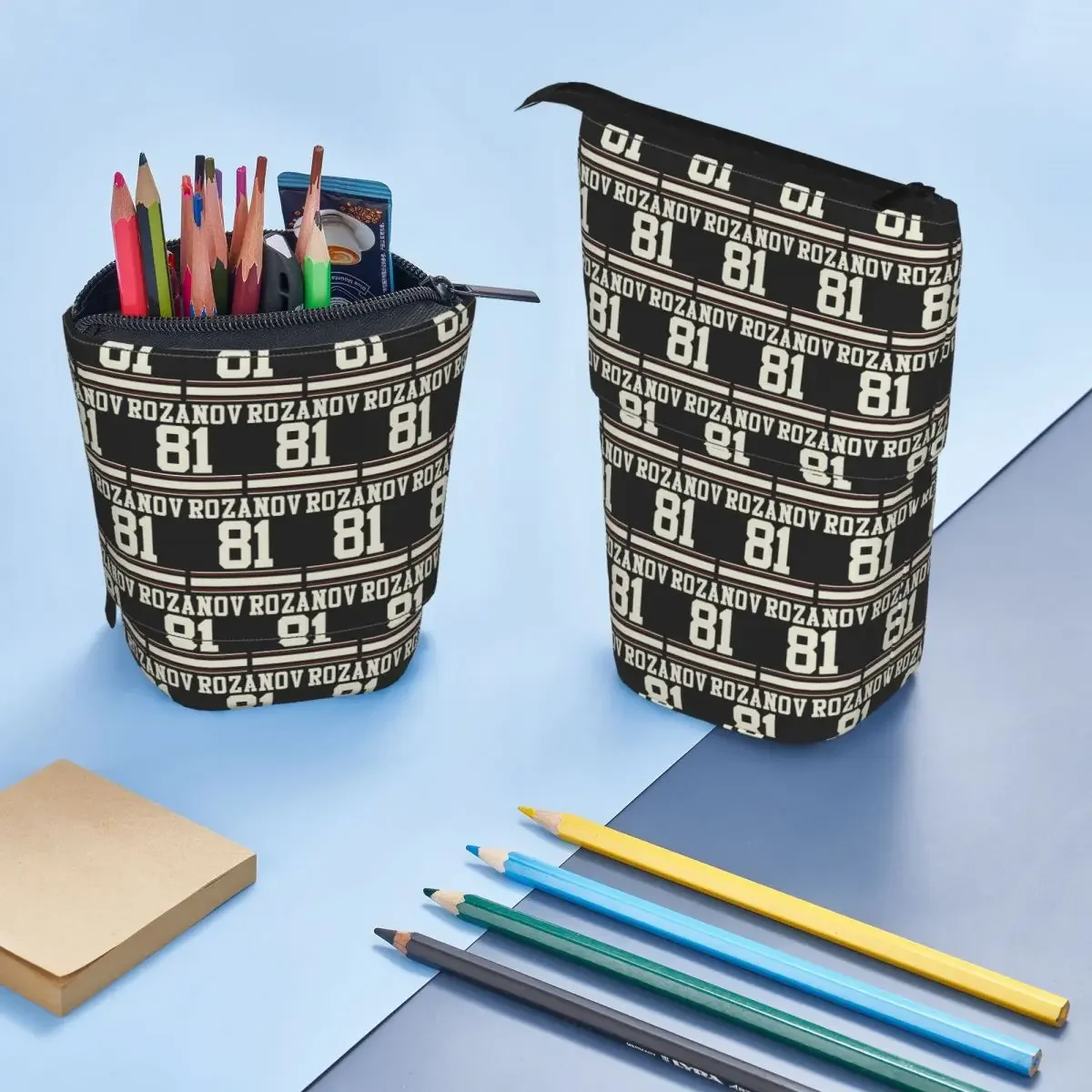 Heated Rivalry Ilya Rozanov Jerrsey Matching Couple Team LGBT Reversible Pencil Case for Boy Girl School Pen Box Pencil Bag