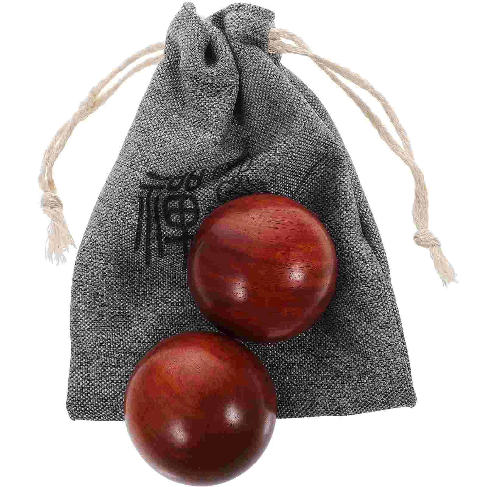 

Handball Massage Balls Rolling Wood Convenient Exercise Chinese Style Small Wooden