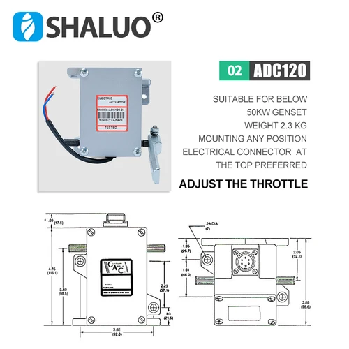 Imagen 2 del producto Kits de regulador de motor de generador diésel ADC120 de actuador de alta calidad 3034572 Sensor de velocidad de recogida Controlador de velocidad ESD5500E