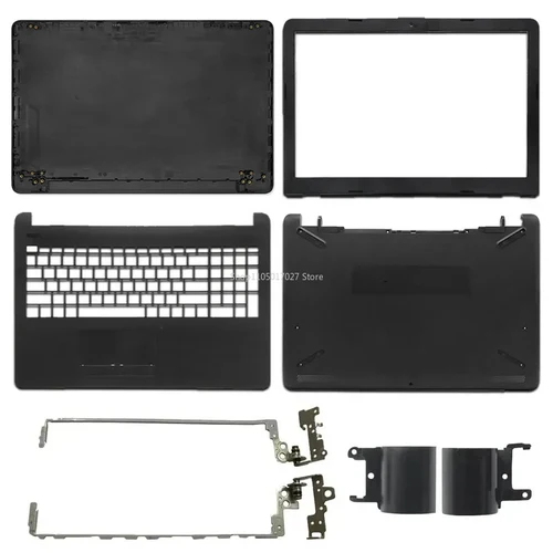 Imagen 1 del producto Nueva funda de portátil para HP 15-BS 15-BW 15-RA 15-RB 250 G6 255 G6 TPN-C129 LCD cubierta superior trasera bisagras de bisel frontal cubierta inferior con reposamanos