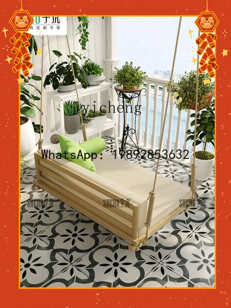 BB Balcony Indoor Glider Hammock Home Leisure Flat Swing Outdoor Single Double Comfortable Glider
