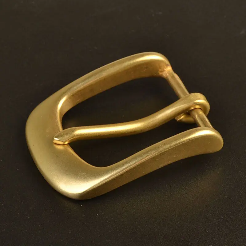 Solid Brass Pin Buckle for Leather Craft Making Belt Replacement 35mm Width