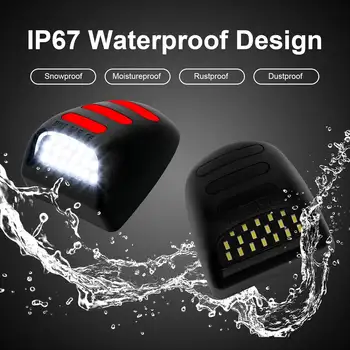 適用於凱迪拉克凱雷德、雪佛蘭Silverado、雪佛蘭Tahoe、雪佛蘭Suburban、GMC Sierra 1500/2500的OLED霓虹LED車牌燈總成替換零件 10 最佳銷售 GMC Sierra配件 - №4