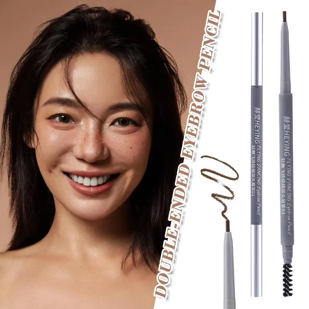 Double fork eyebrow pen, Waterproof, Sweatproof, Lightness, the Eyebrow Adjust eyebrow Lasting cream, makeup Eye makeup, sh A7L6