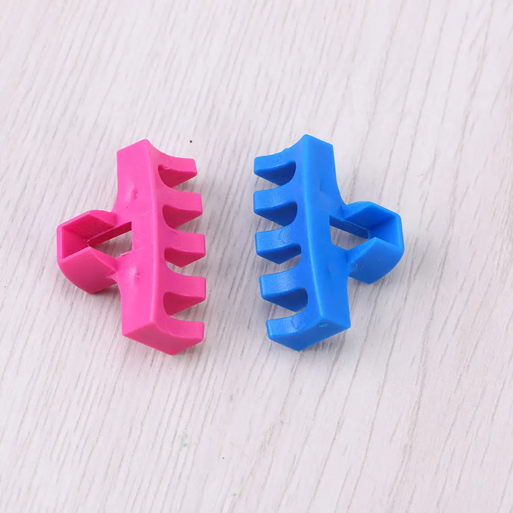 

4Pcs Badminton Racket Stringing Machine Load Spreader Tool Plastic Adapter Protector for Racket Throat Preventing Cracks Under