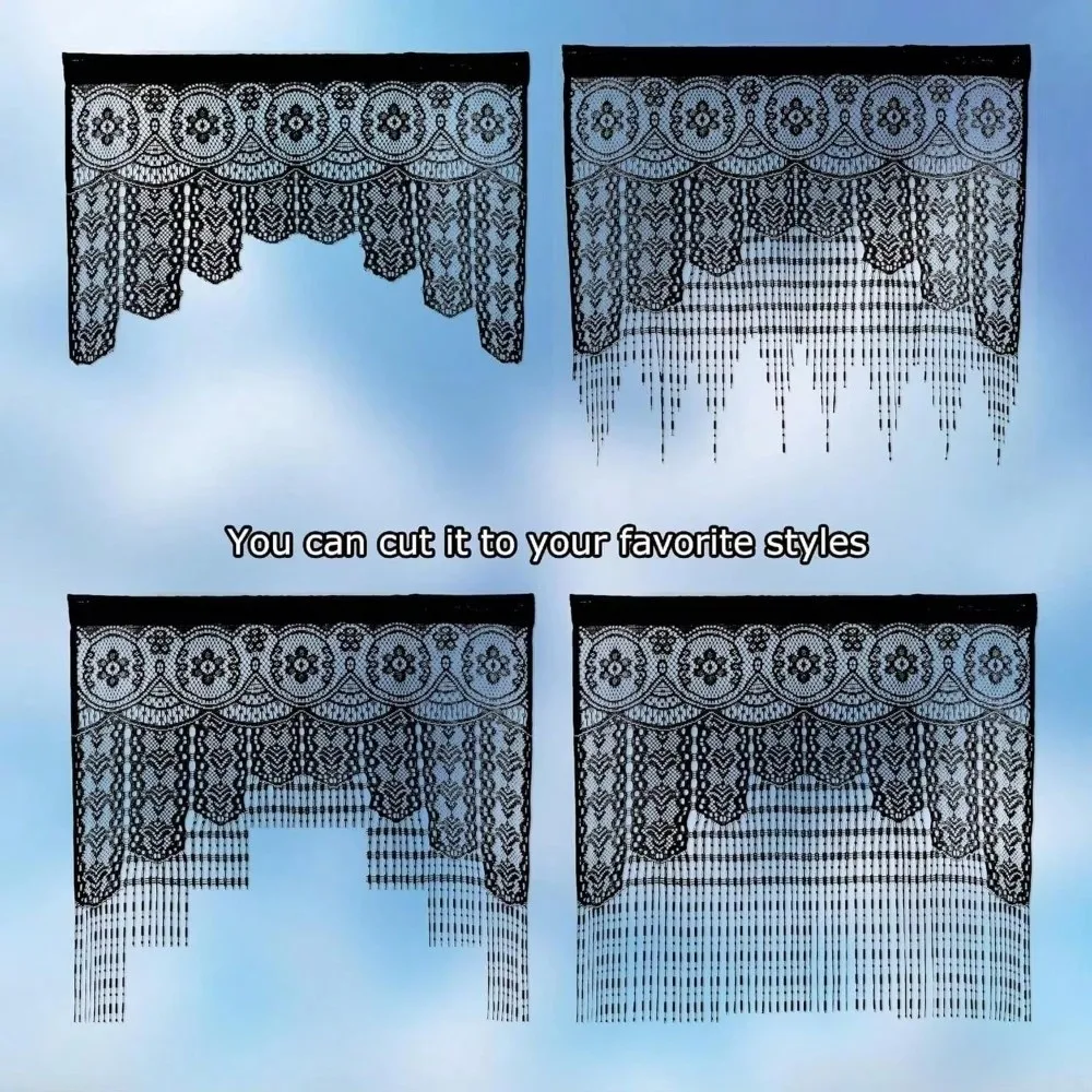 Boho Macrame Lace Door String Curtain Jacquard String Partition Curtain Room Divider Door Drapes Curtain Decorations