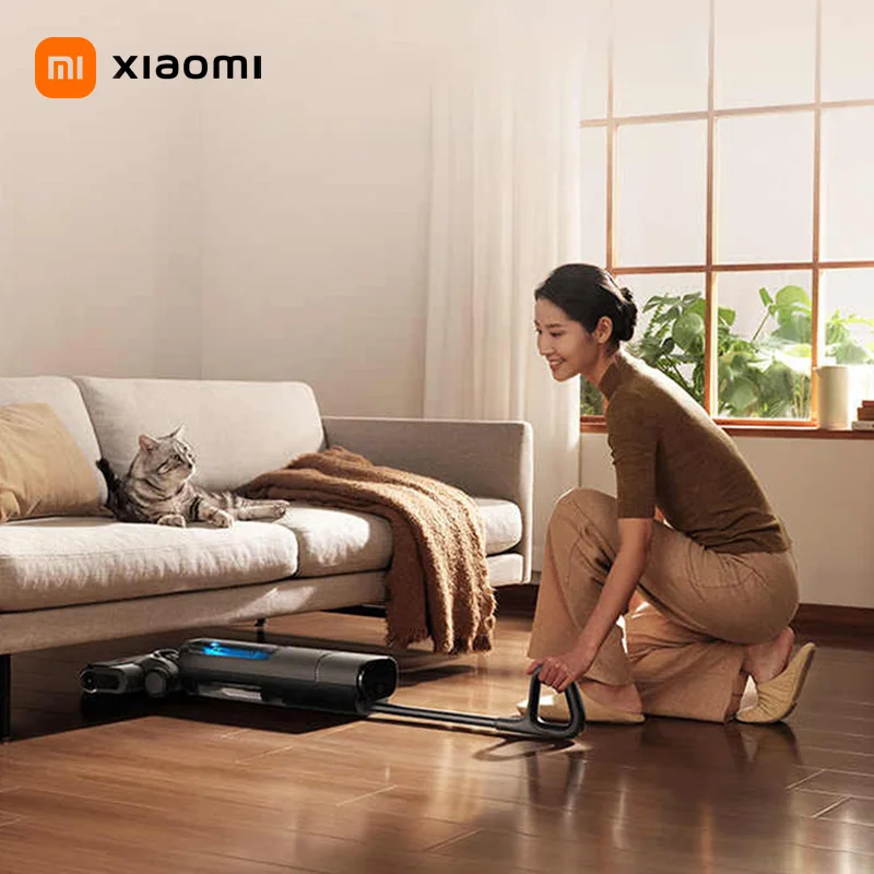 Моющий пылесос/влажная уборка Беспроводной пылесос  XIAOMI MIJIA 3pro，Автоматический сушка, сухая уборка, аква-фильтр