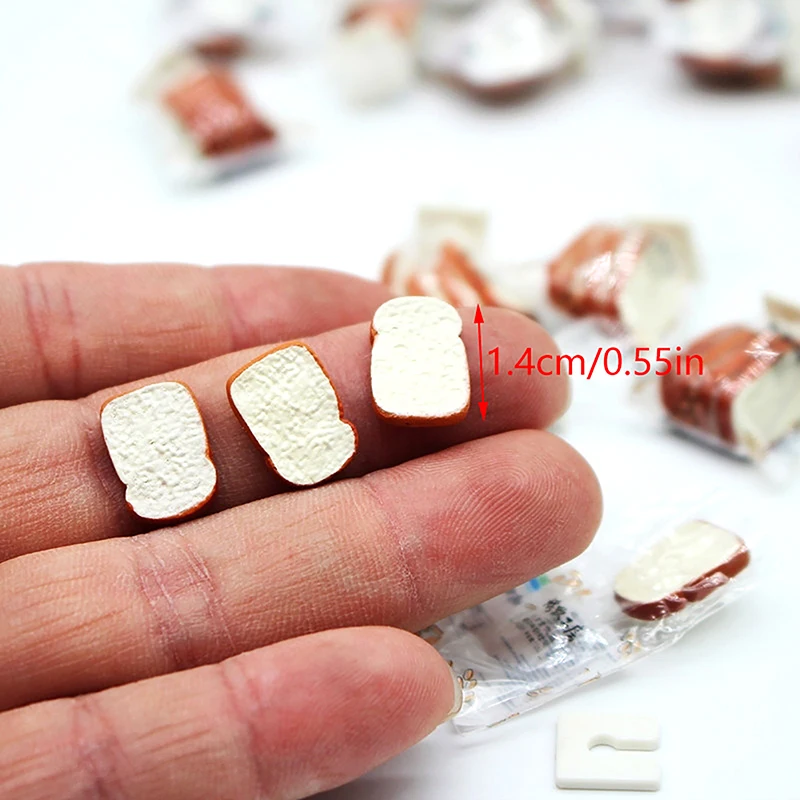 1 sac 1:12 maison de poupée Miniature pain grillé Mini modèle alimentaire décor de cuisine jouet maison de poupée accessoires