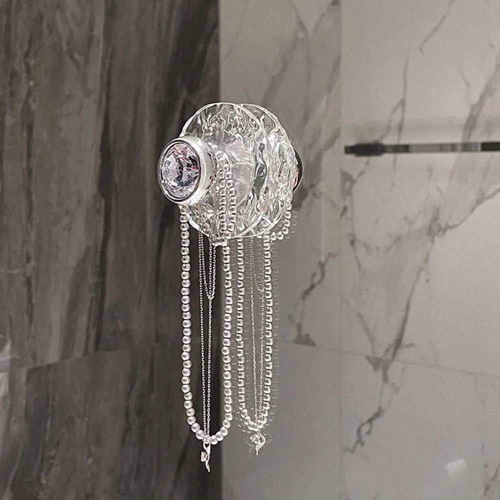 Acrilico bagno cristallo trasparente gancio parete appendiabiti maniglia porta asciugamano chiave gioielli gancio accessori da cucina