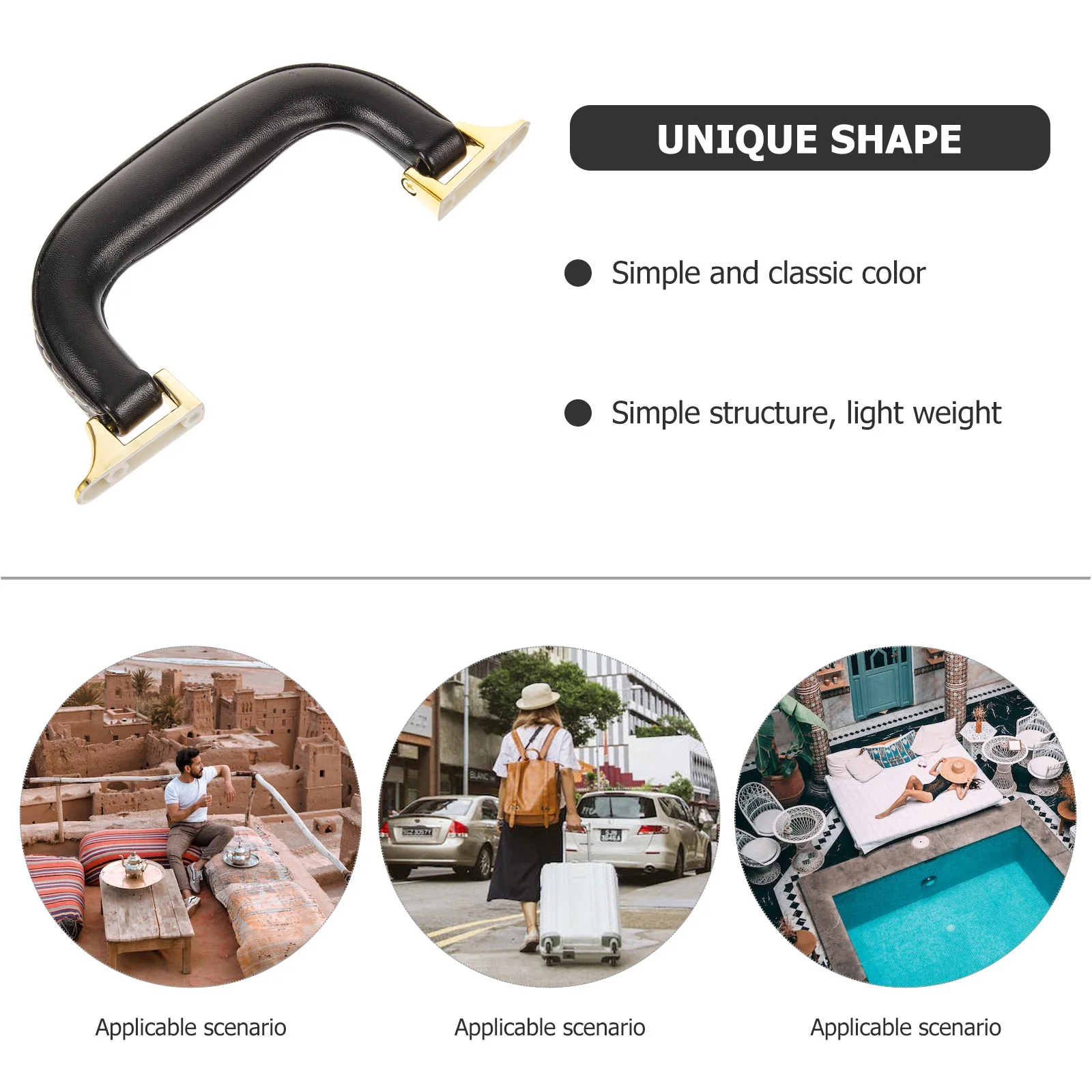 

Sturdy Replacement Handle Grip for Suitcase Luggage Travel Handbag Material Easy Installation Long Service Life