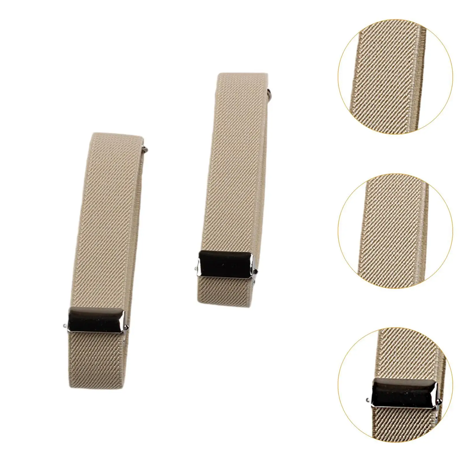 2x verstelbare shirtmouwhouders elastische armbanden voor zakelijk feest