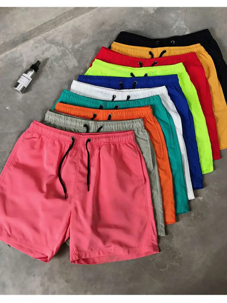 

New Summer Men's Casual orts Candy Color Sport Beach Pants mid Waist Color Loose Fit Comfortable Breathable Lightweight