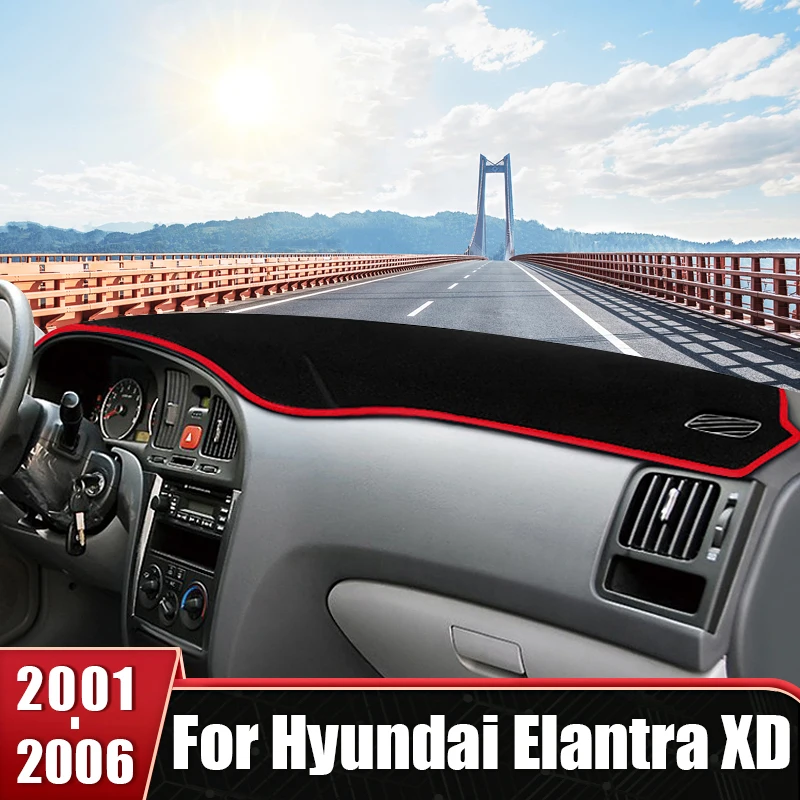 

For Hyundai Elantra XD 2001 2002 2003 2004 2005 2006 Car Dashboard Cover Sun Shade Avoid Light Mat Non-Slip Anti-UV Accessories